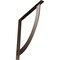 Ekena Millwork Bulwark Steel Bracket, Hammered Dark Bronze 2"W x 24"D x 24"H BKTM02X24X24BUHDB - alternate 1